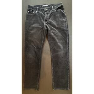 John Varvatos Men's Dark Gray Distressed Corduroy 5 Pocket Pants Size 31R